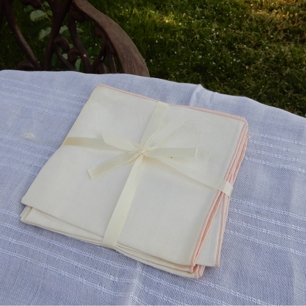 Pink Vintage Tea Napkins Set of 4